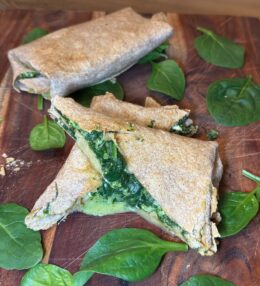 Σπανακόπιτα Σε Τορτίγια Στο Air Fryer