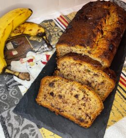 Banana Bread Με Κομμάτια Σοκολάτας