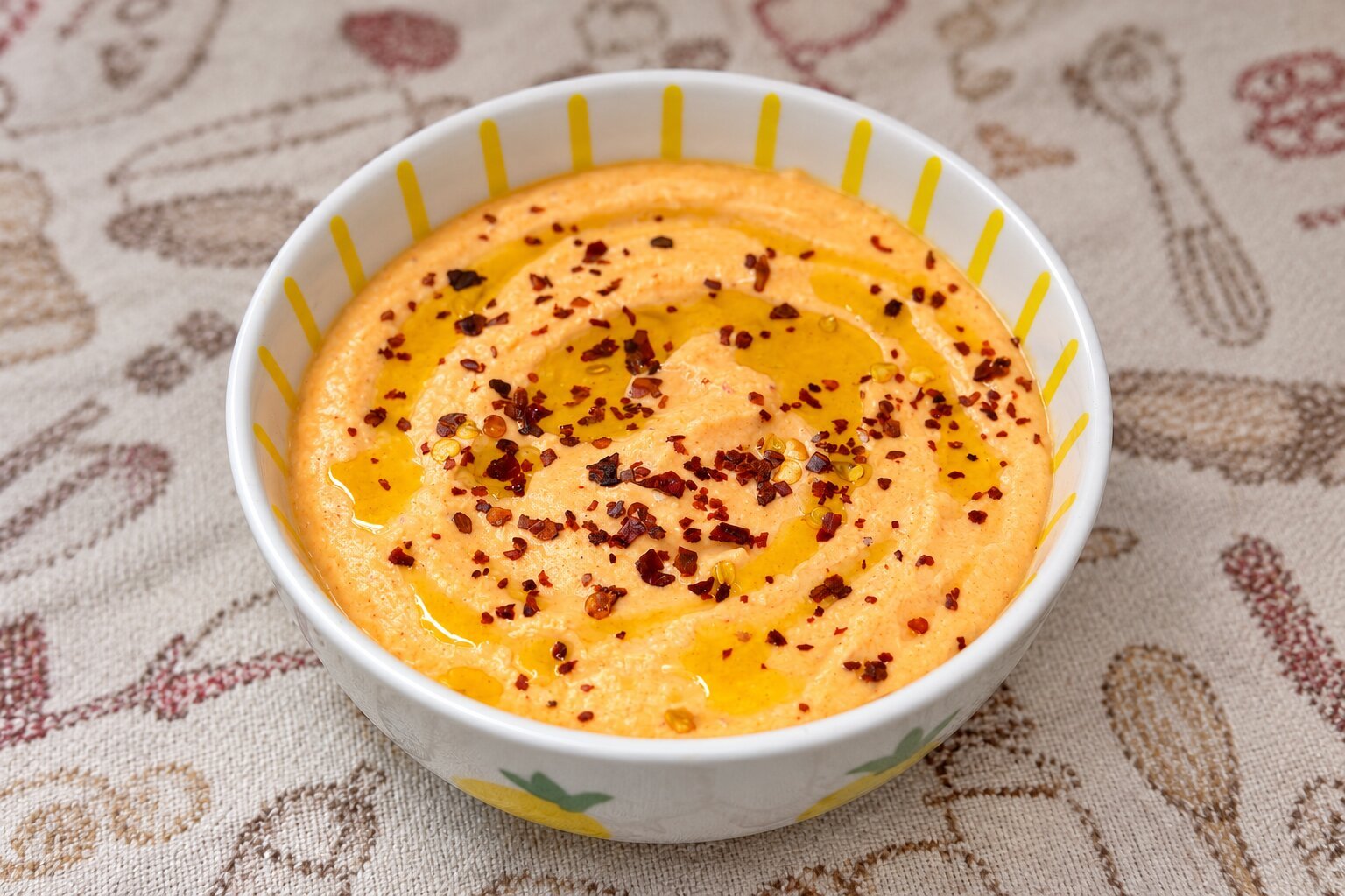 Κρεμώδες feta dip με ψητή πιπεριά Φλωρίνης, γιαούρτι και καπνιστή πάπρικα. Εύκολη συνταγή σε 10 λεπτά, ιδανική για πιτούλες και ψωμί!